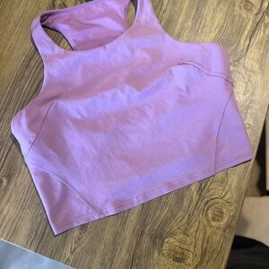 Purple Athletic Crop Top